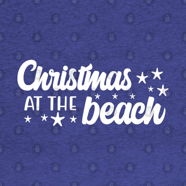 Christmas at the beach, white by unique_design76